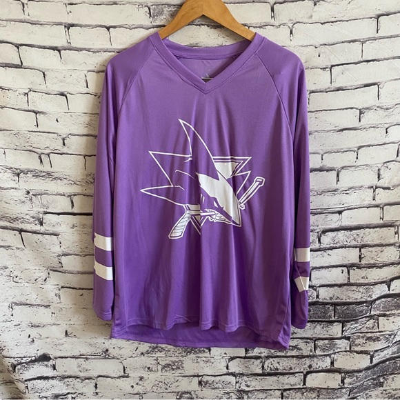 franklin group Other - San Jose Sharks Fight Cancer Jersey SZ M NHL
